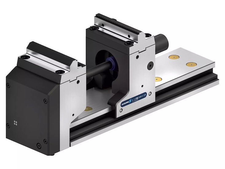 The KONTEC KSX-E five-axis, all-electric clamp.