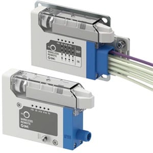 The SMC EXW1-RD wireless I/O module.
