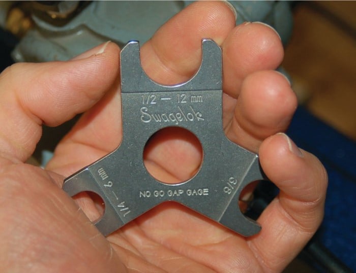 gauges use to measure proper ferrule compression
