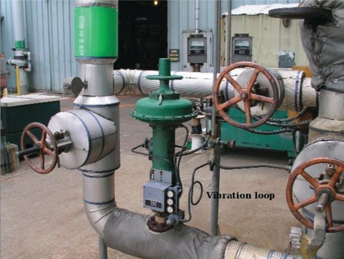 vibration loop placed in the air supply tube