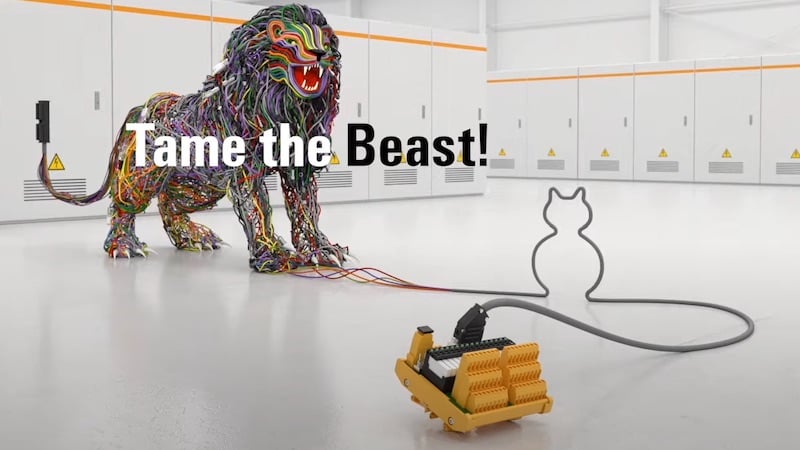 Weidmuller can turn a cabling mess from a roaring lion into a tame kitten.