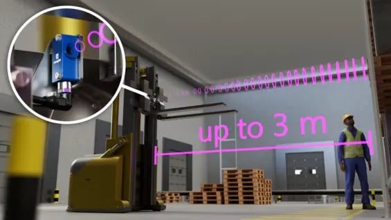 The U1KM will be able to detect objects from 50 mm all the way up to 3 m away.