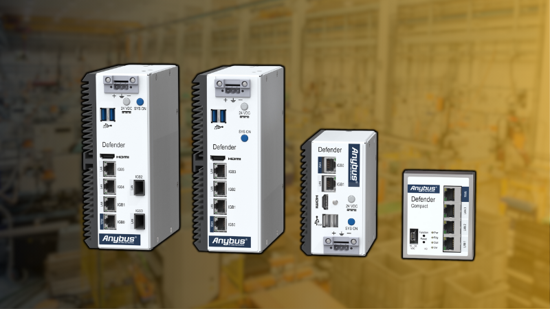 HMS Networks Releases the Anybus Defender Industrial Security Lineup - News