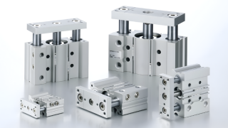SMC Expands Guided Cylinder and Clamp-On Flow Sensor Series