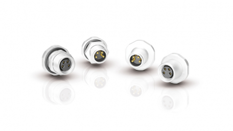 Binder’s New M8 Flange Connectors Feature a Solder-Connection Design